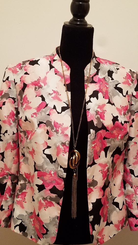 Multi color floral blazer